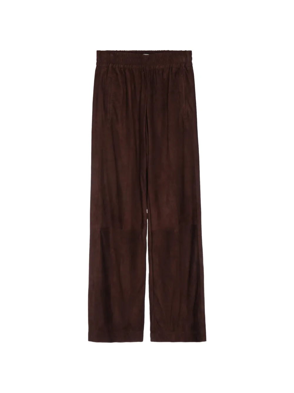 Jacob Cohën Marianne elasticated-waistband suede trousers - Marrone