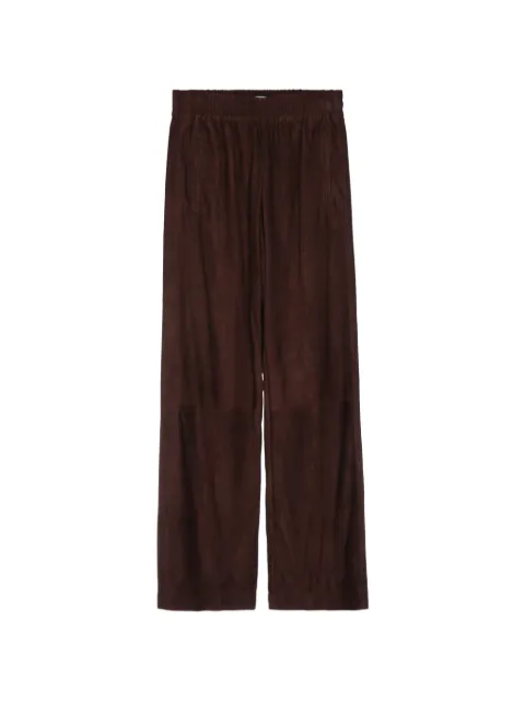 Jacob Cohën Marianne elasticated-waistband suede trousers