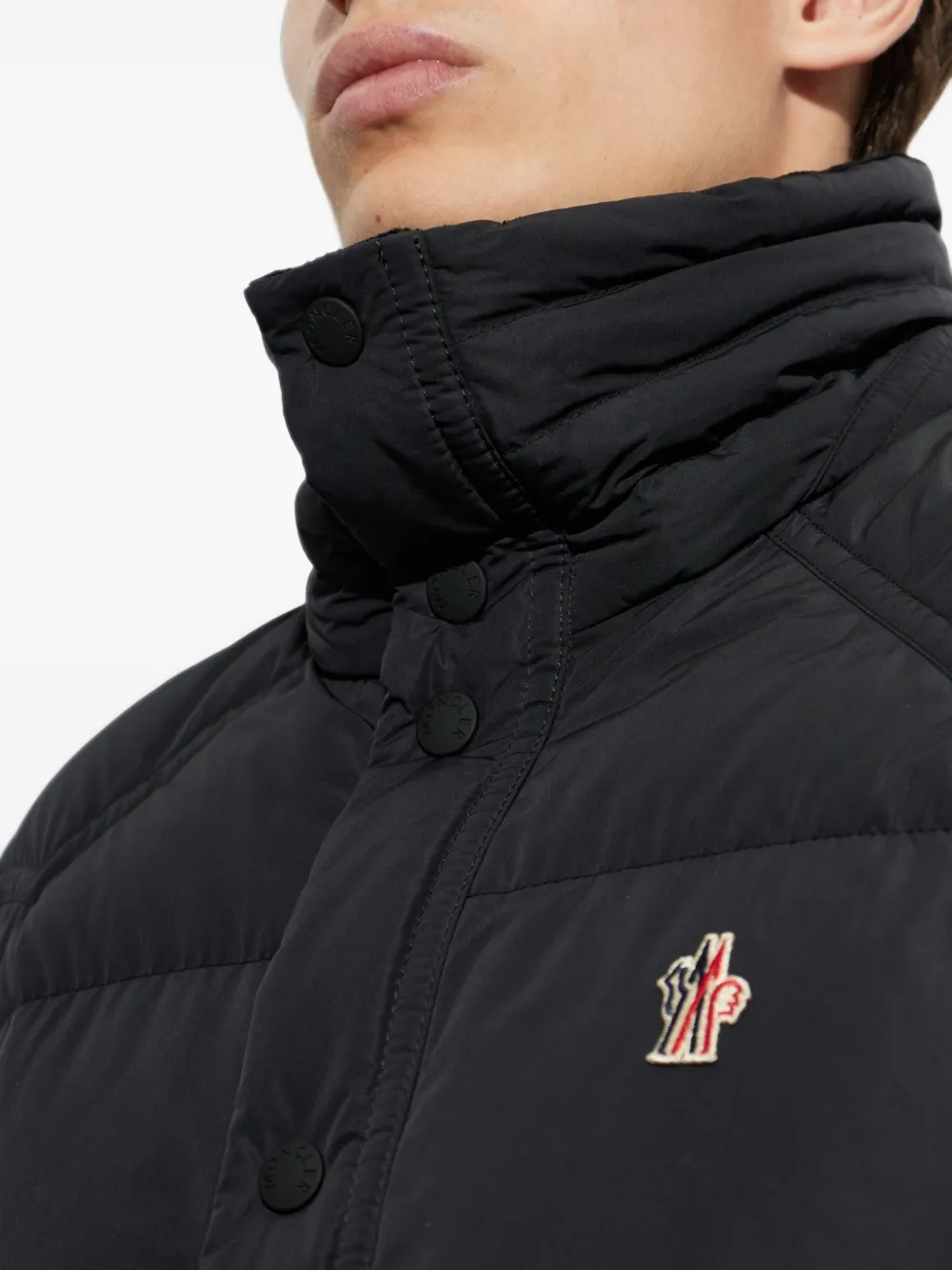 Moncler Grenoble Bodywarmer met logopatch Zwart
