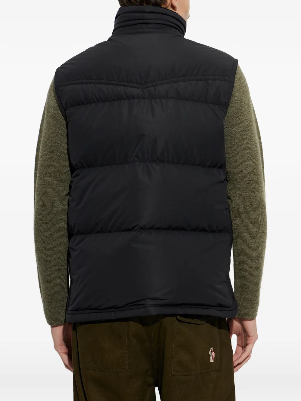 Moncler Grenoble Bodywarmer met logopatch Zwart