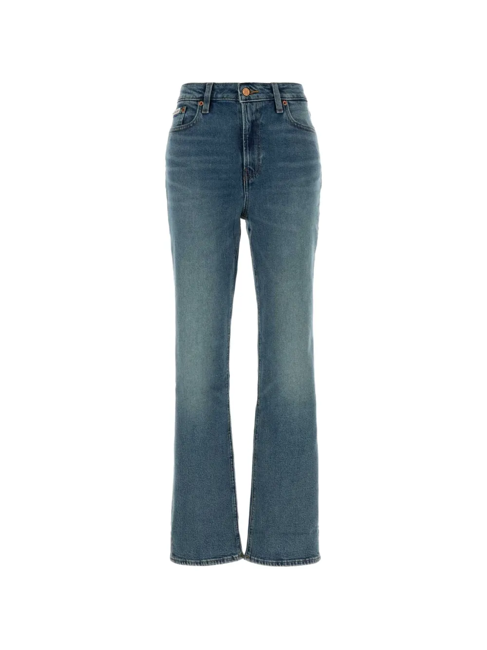 CALVIN KLEIN COLLECTION faded-effect straight-leg jeans
