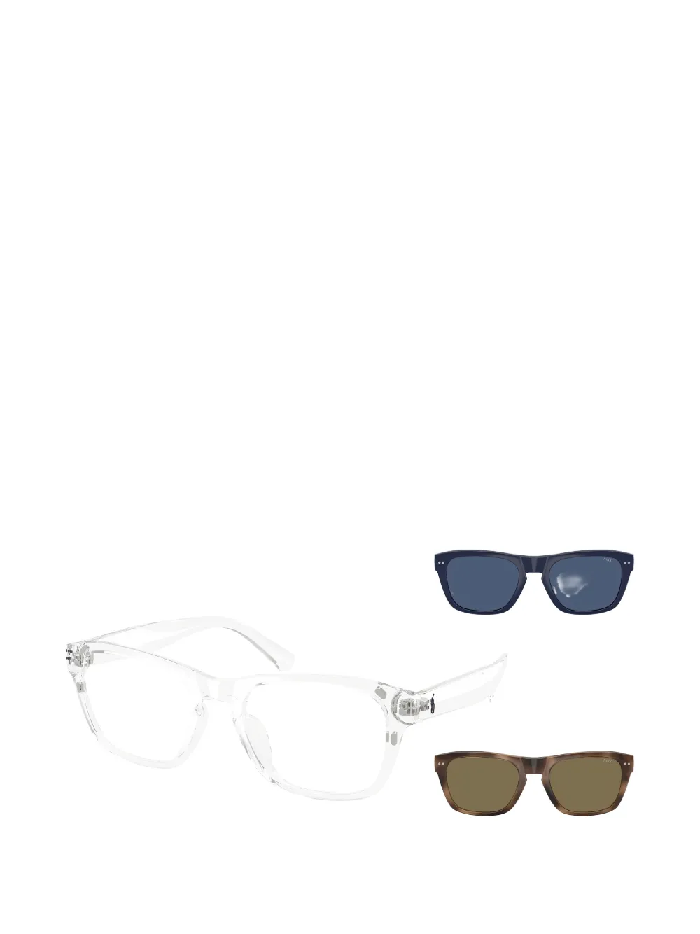POLO RALPH LAUREN EYEWEAR Zonnebril met vierkant montuur Beige