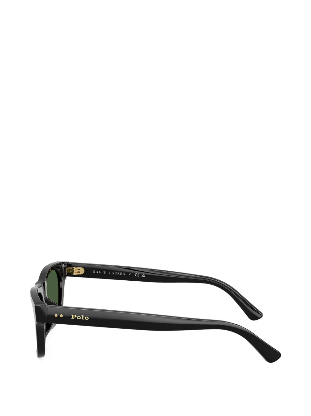 POLO RALPH LAUREN EYEWEAR Zonnebril met rechthoekig montuur Zwart