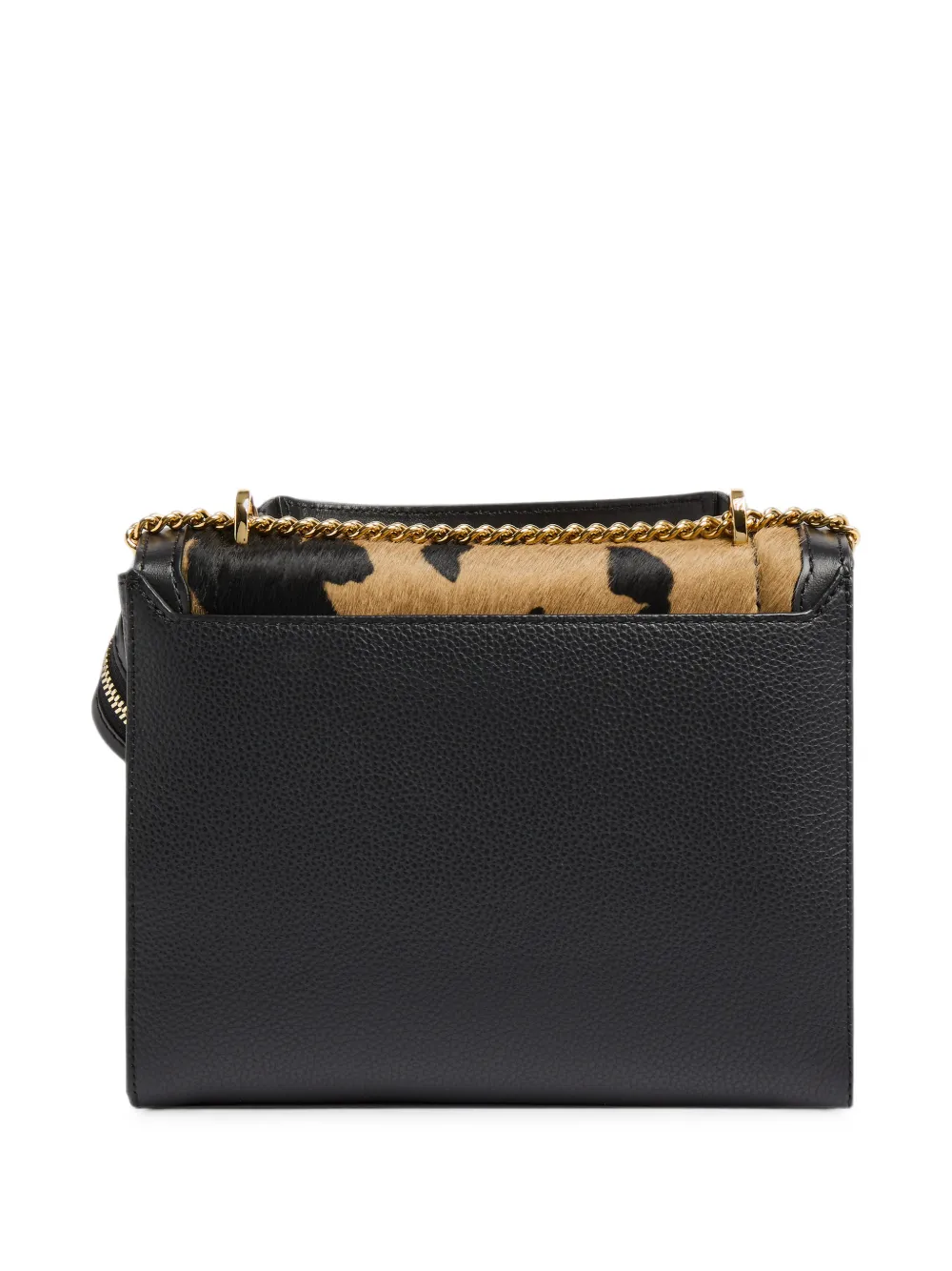 Lancel Medium Ninon crossbodytas met dieren-print Zwart