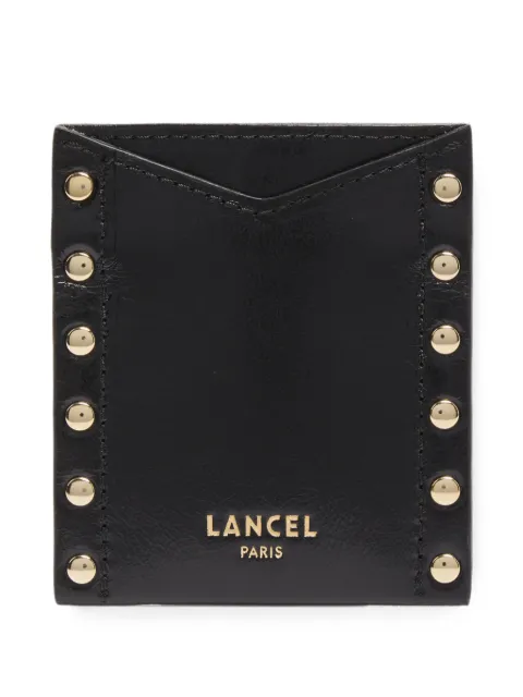 Lancel studded leather cardholder