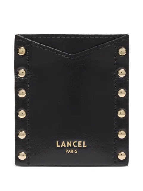 Lancel studded leather cardholder