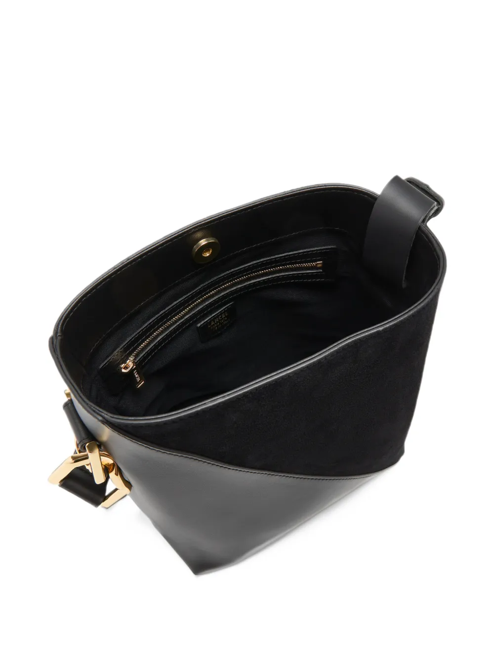 Lancel S Pagode leather bucket bag Zwart