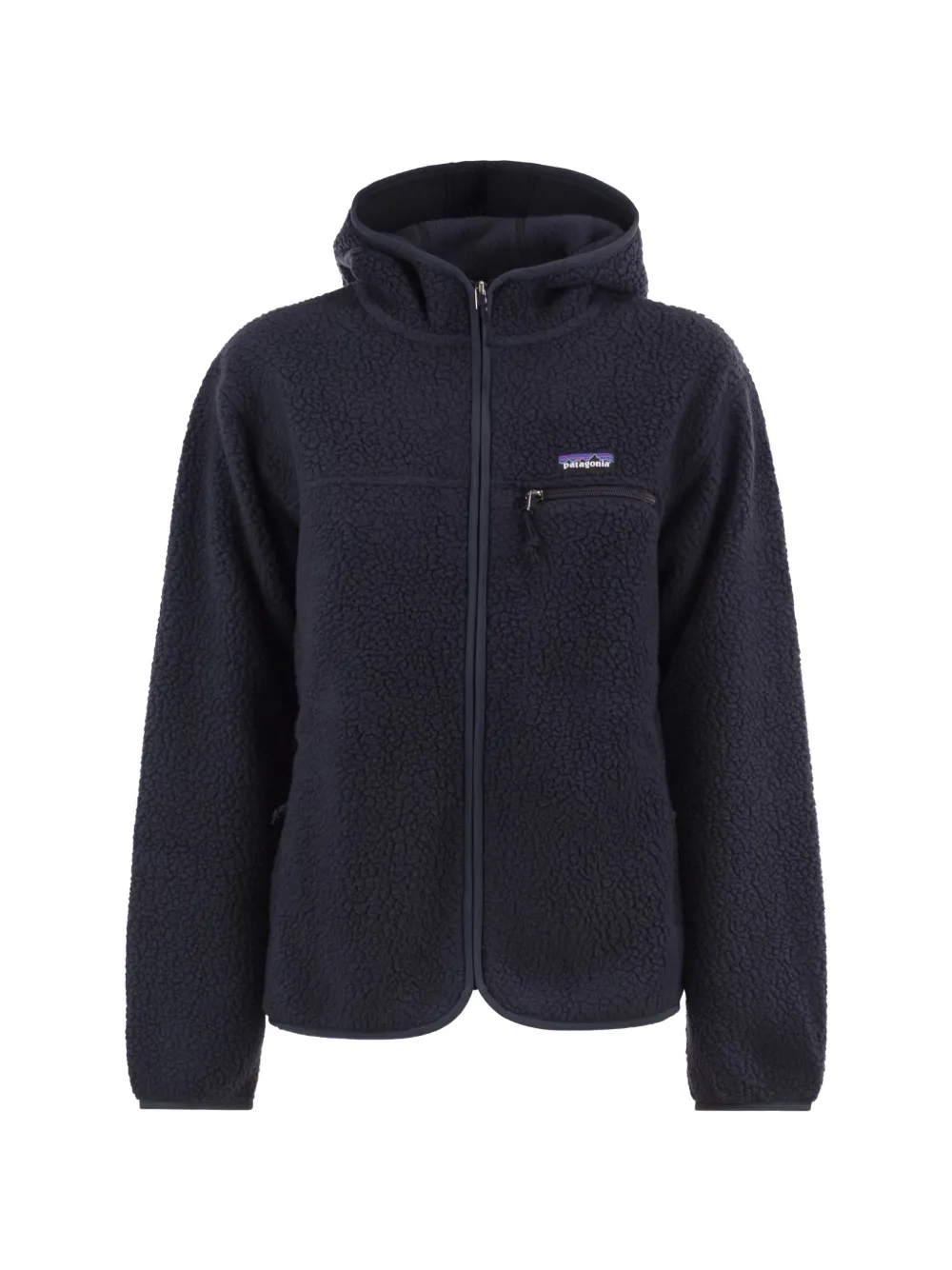 Patagonia teddy fleece hooded jacket - Blu
