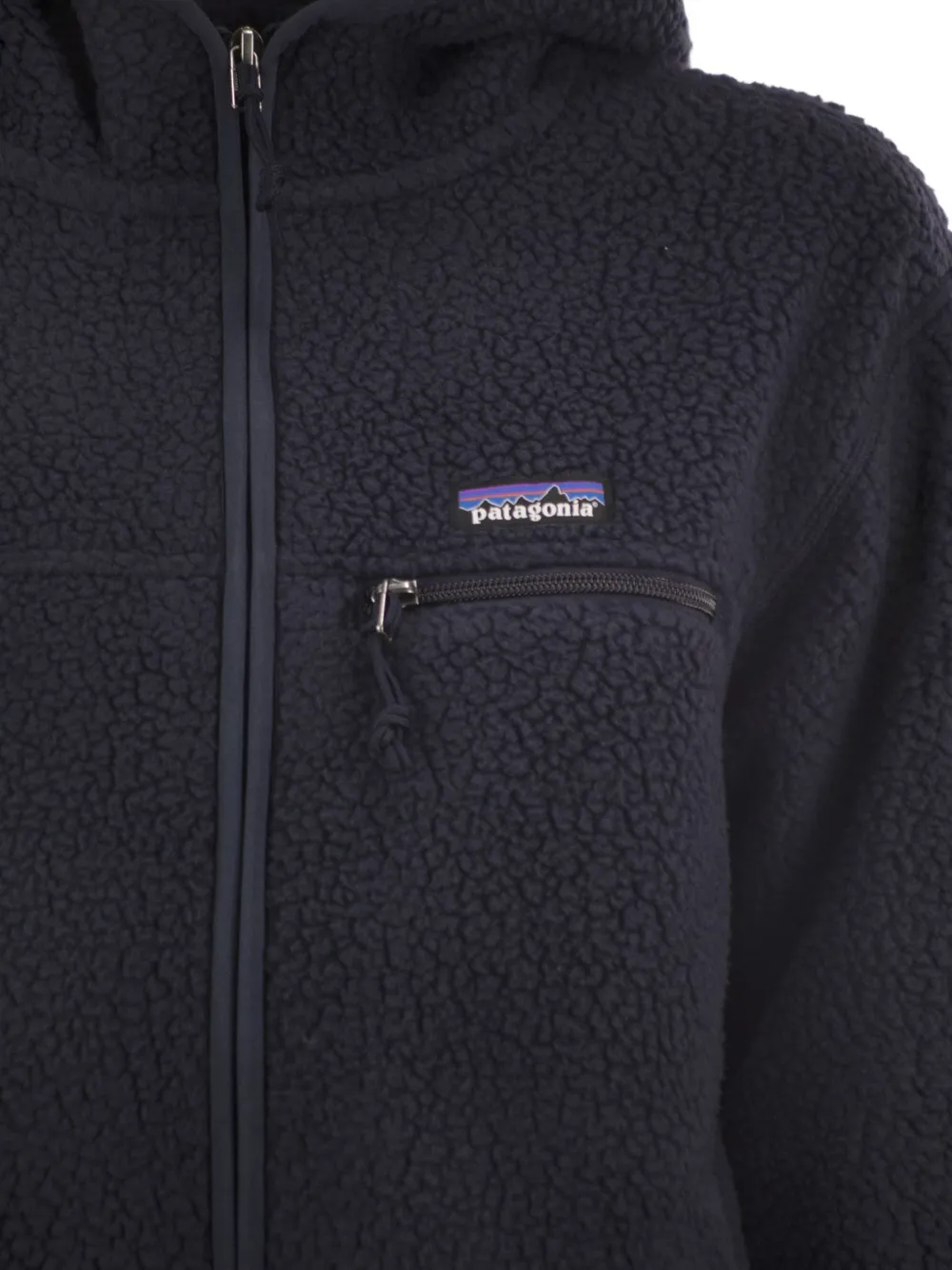 Patagonia Teddy fleecejack met capuchon Blauw