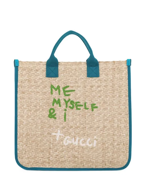 Gucci Pre-Owned 2016-2026 Childrens Straw Me Myself and I tote bag