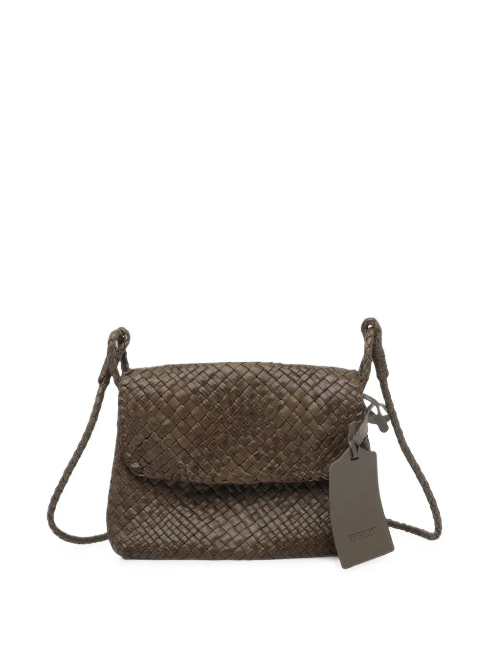 IBELIV Paris geweven crossbodytas Bruin