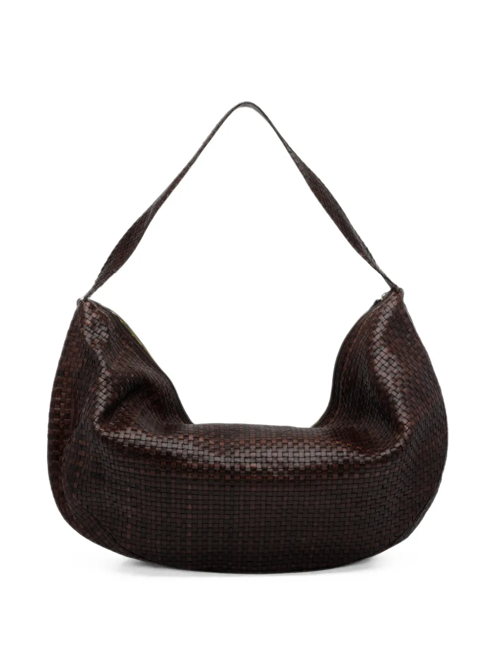 IBELIV woven leather Clip shoulder bag