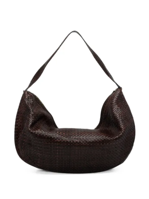 IBELIV woven leather Clip shoulder bag