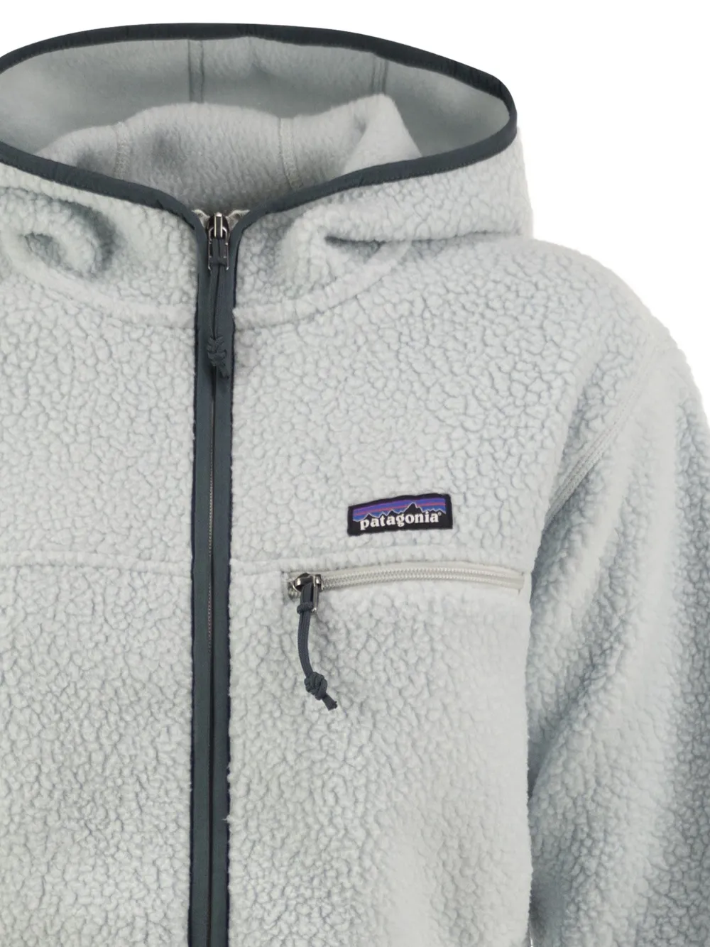 Patagonia Teddy fleecejack met capuchon Grijs