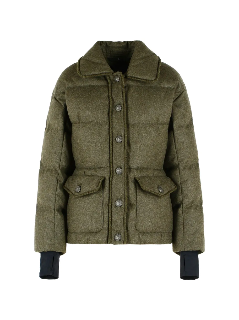 Moncler Grenoble ruffle-trimmed down jacket