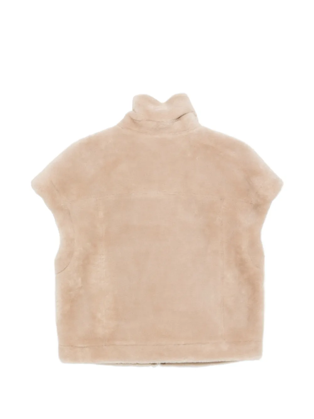 Urbancode Lammy gilet met rits Beige