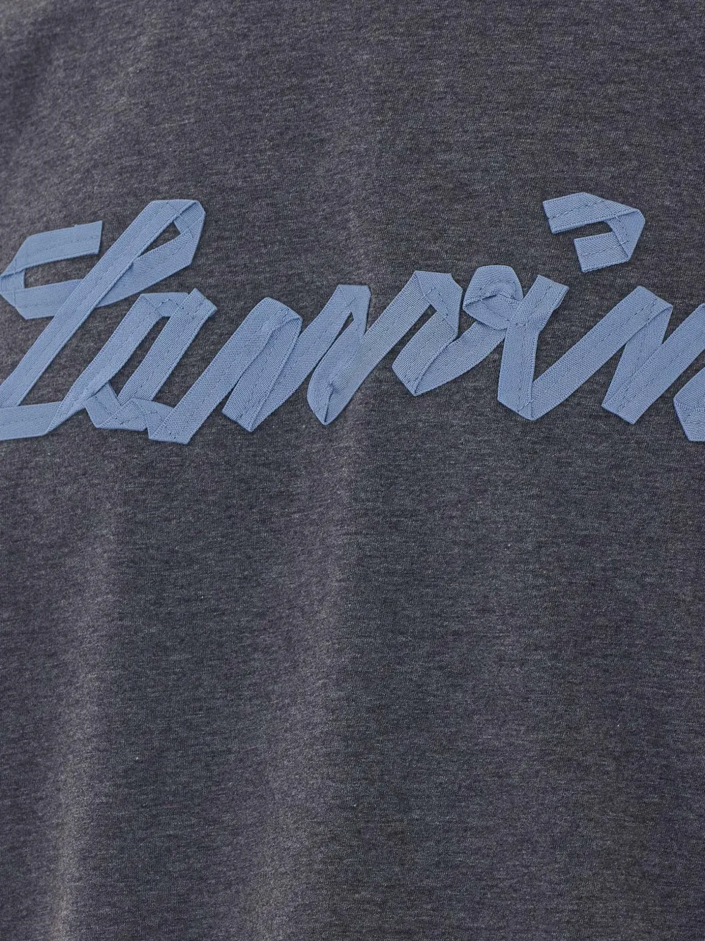 Lanvin T-shirt met geborduurd logo Grijs