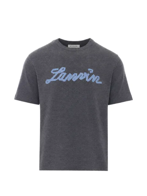 Lanvin embroidered-logo crew-neck T-shirt