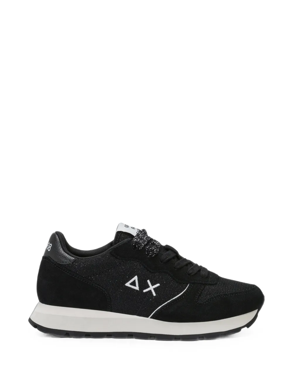 Sun68 Ally Glitter logo-embroidered sneakers - Nero