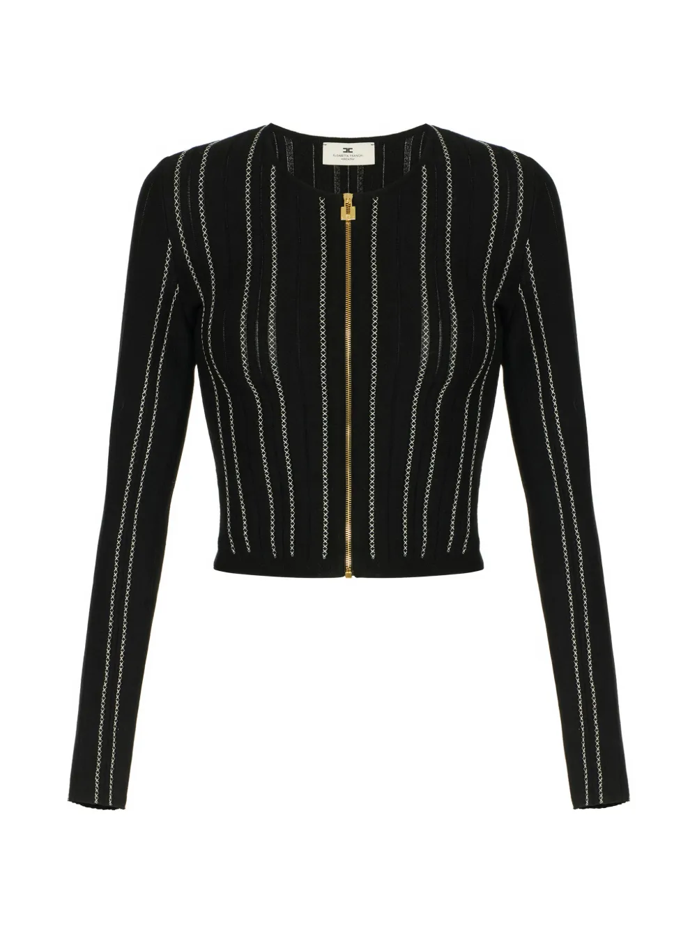 Elisabetta Franchi cardigan in knit fabric - Black