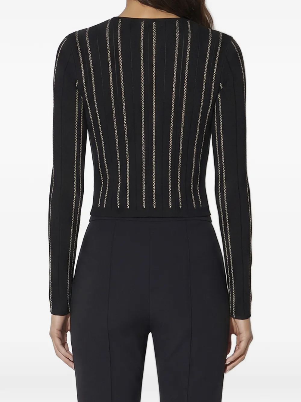 Elisabetta Franchi Gebreid vest Zwart