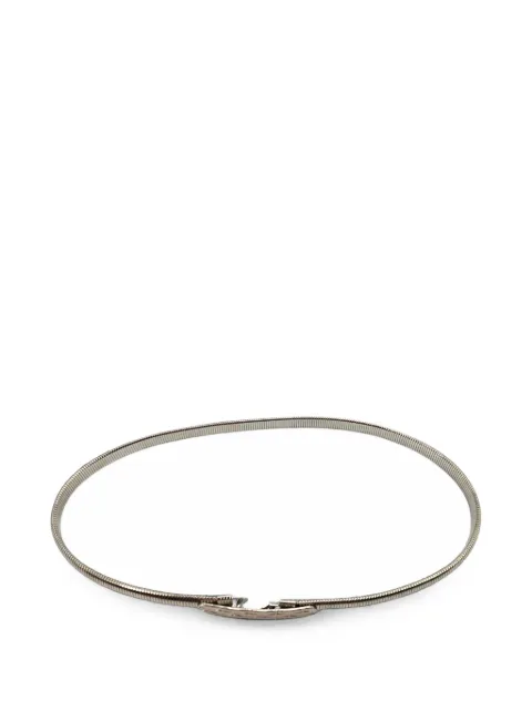 Madison etched snake stretch belt