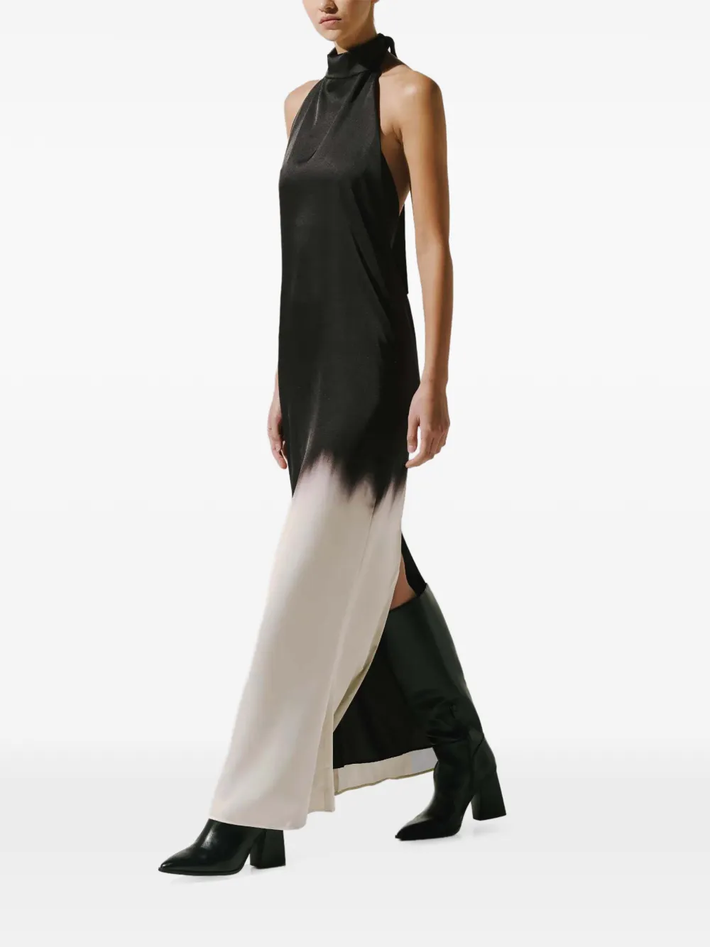 Baobab Stella maxi-jurk met ombré-effect Zwart