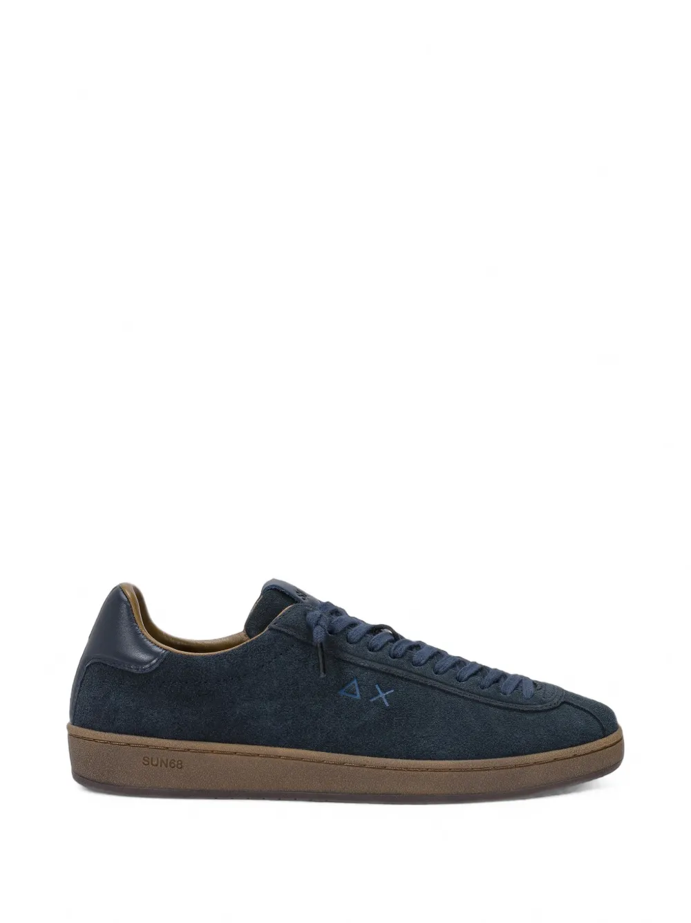 Sun68 Urban Peak suede logo-embroidered sneakers - Blu