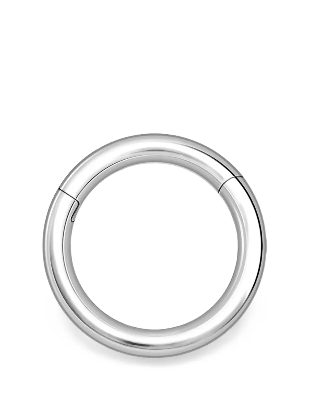 SABOTEUR single hoop earring - Argento