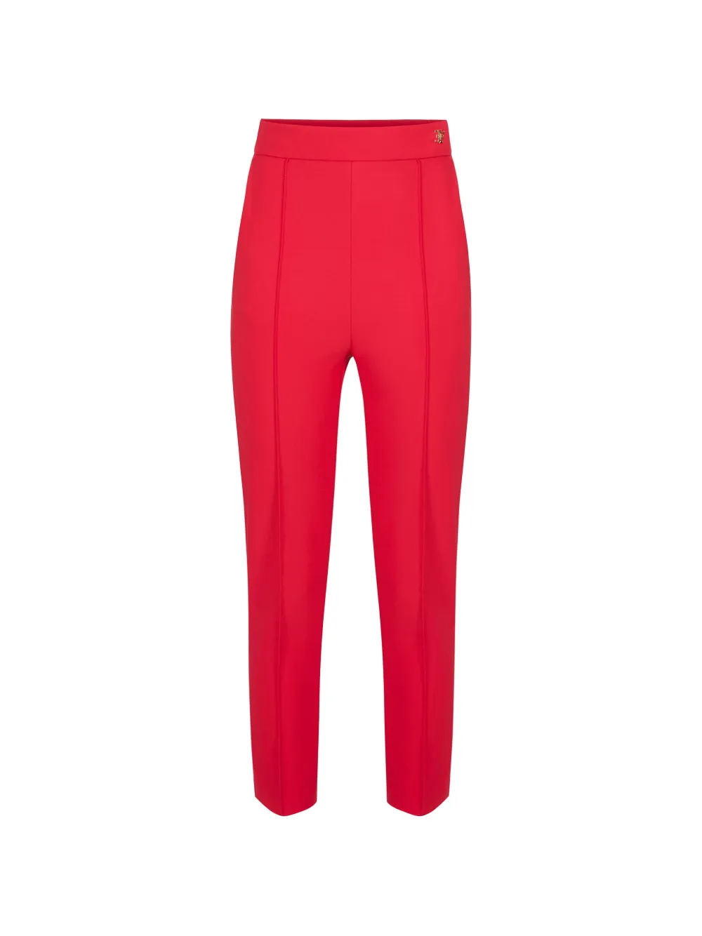 Elisabetta Franchi technical fabric trousers - Rosso