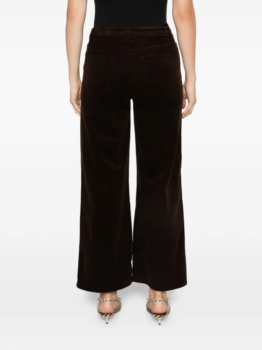 FRAME The Swing ribfluwelen broek met riemlussen Bruin