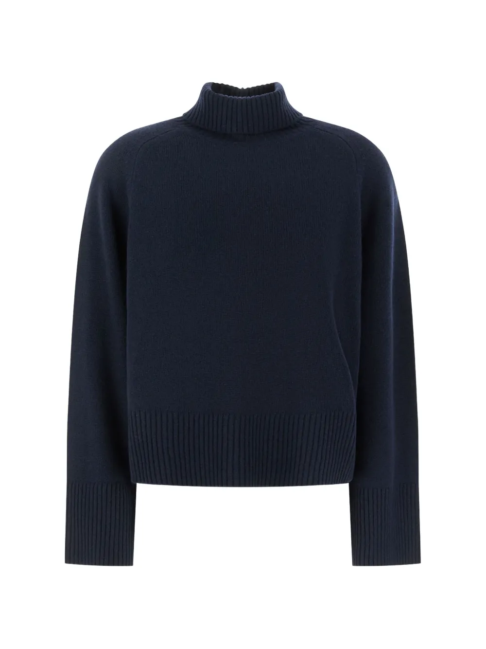 BOSS Alonso relaxed-fit turtleneck sweater in cashmere with raglan sleeves - Blu