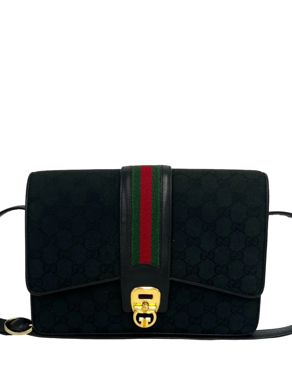 Gucci Pre-Owned 20th Century GG Canvas Web crossbody bag - Nero