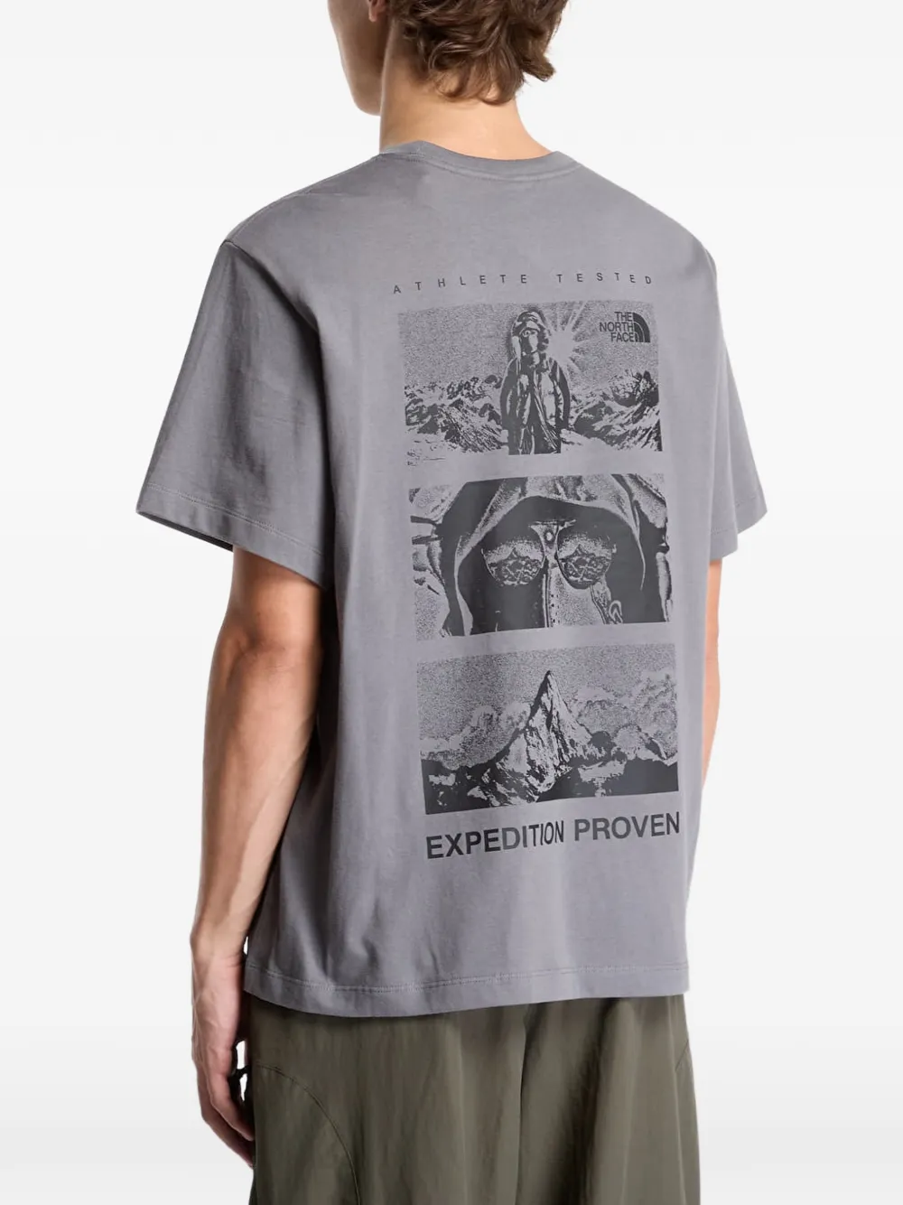 The North Face graphic-print T-shirt Grijs
