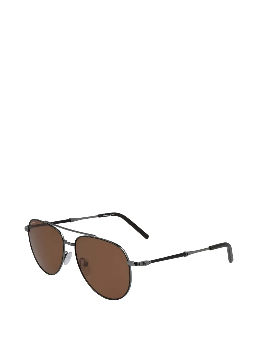 Ferragamo Eyewear Zonnebril met piloten montuur Grijs