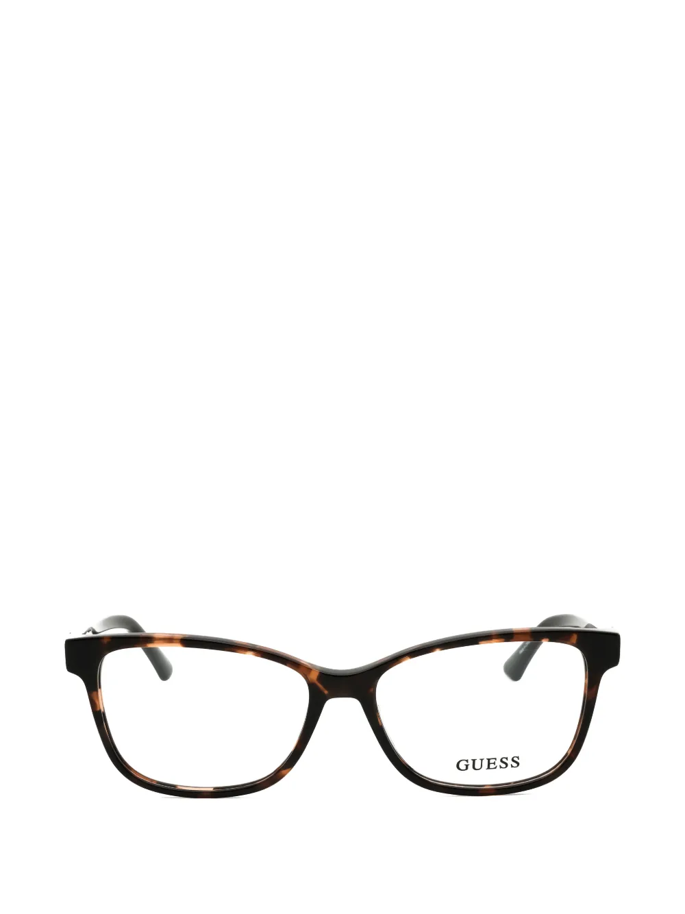 GUESS EYEWEAR tortoiseshell-effect square-frame glasses