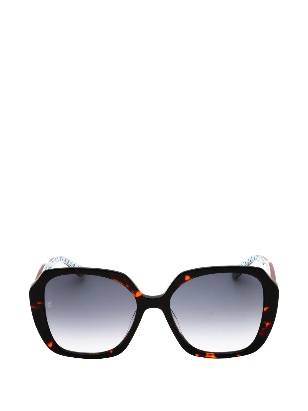 Tommy Hilfiger tortoiseshell-effect geometric-frame sunglasses