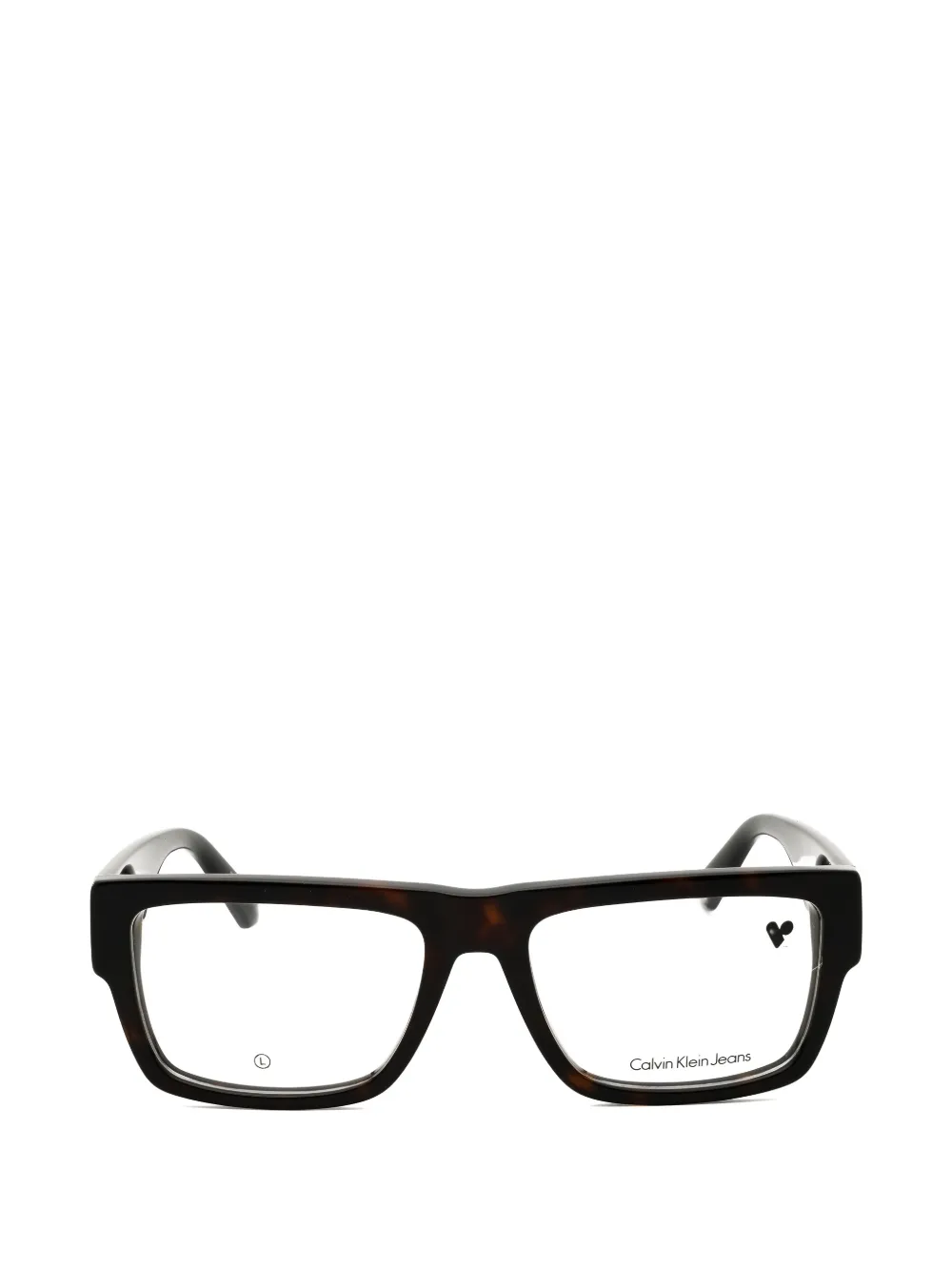 Calvin Klein Jeans tortoiseshell-effect rectangle-frame glasses