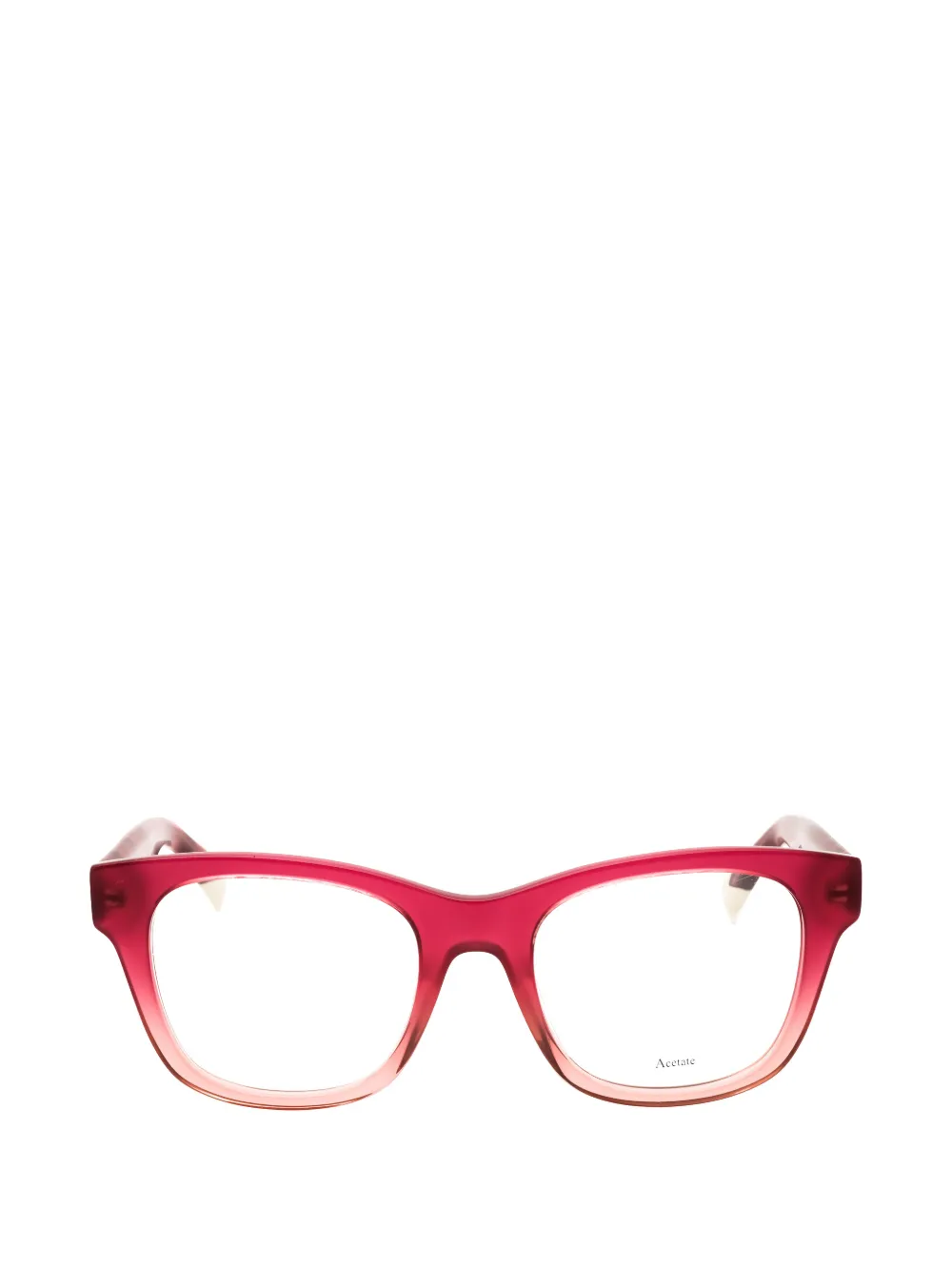 MISSONI EYEWEAR rectangle-frame glasses - Rosso