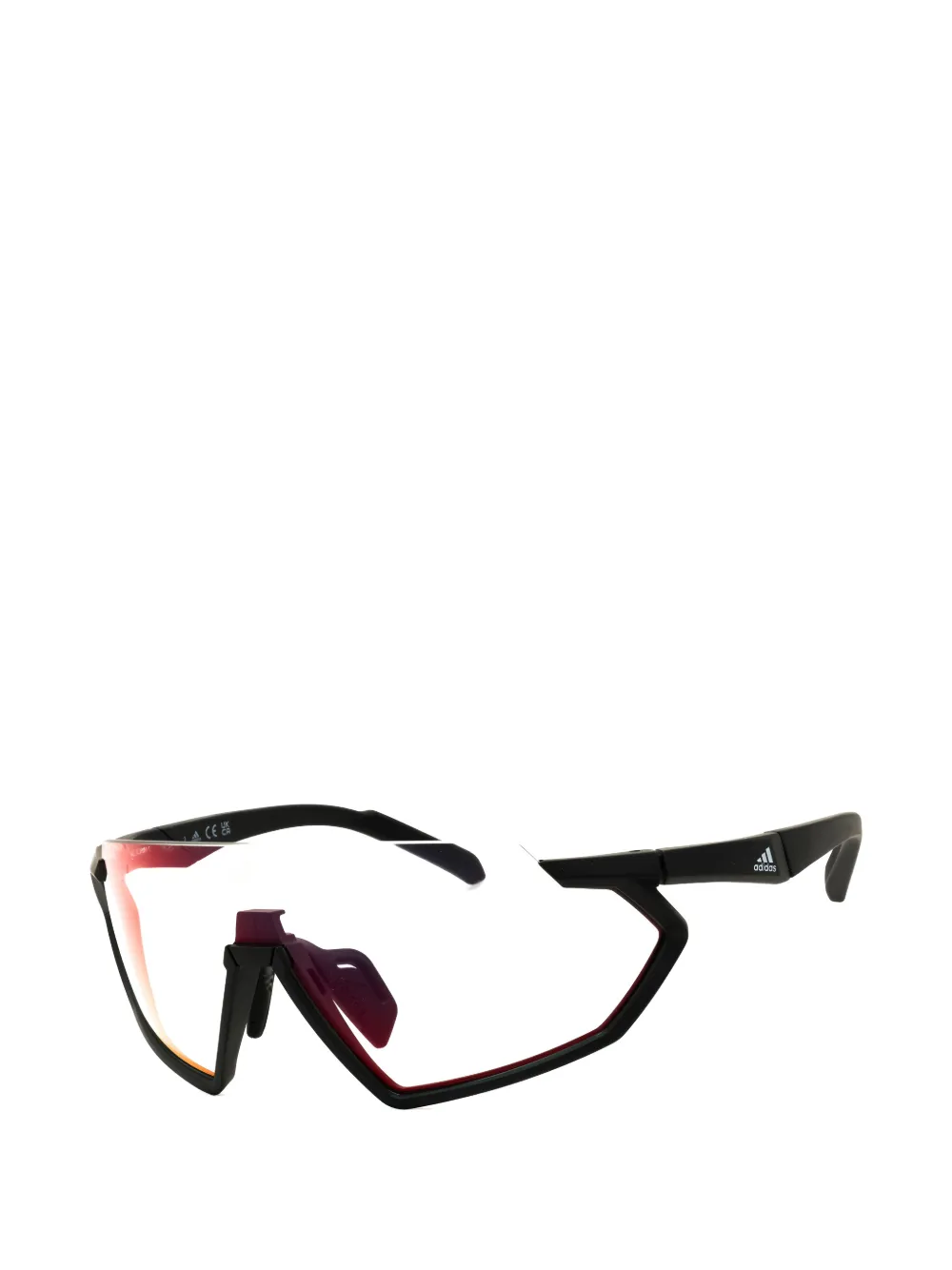 adidas SP0041 shield-frame sunglasses Zwart