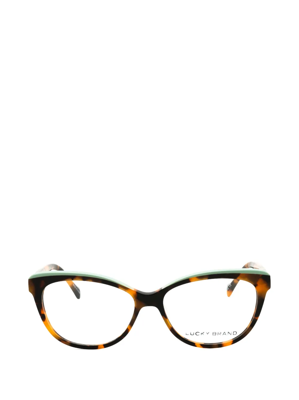 LUCKY BRAND tortoiseshell-effect cat-eye frame glasses - Marrone