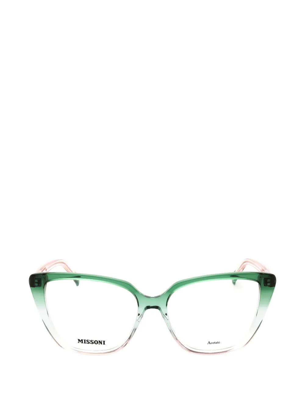 MISSONI EYEWEAR lunettes de vue à monture papillon - Vert MISSONI EYEWEAR lunettes de vue à monture papillon - Vert