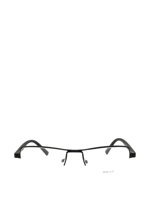 Police rectangle-frame glasses