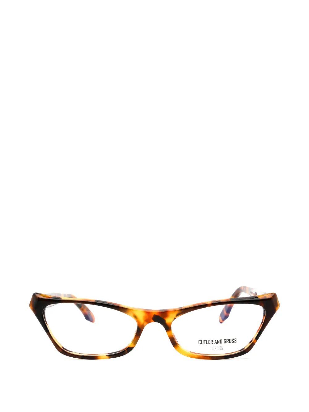 Cutler & Gross tortoiseshell-effect cat-eye glasses