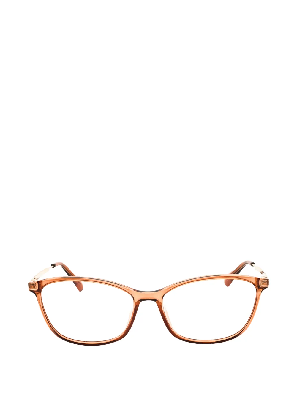 Max & Co Oval-frame Glasses In Brown