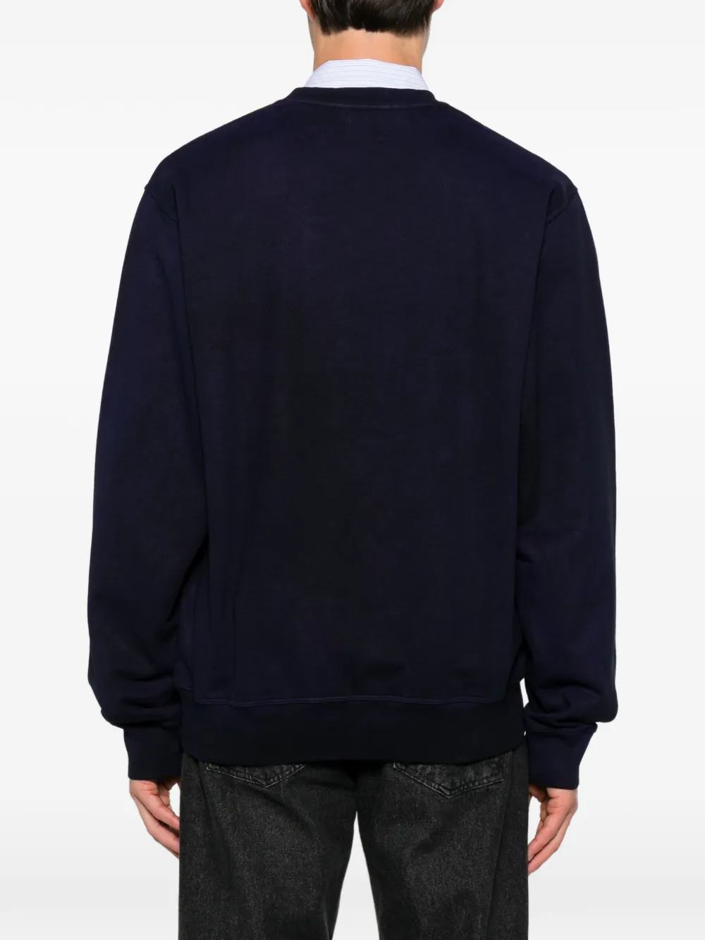 Arte Antwerp Sweater met geborduurd logo Blauw