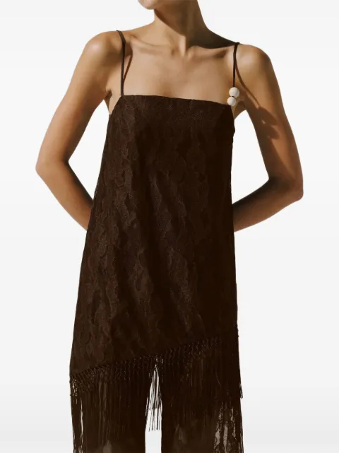 Baobab Noe fringe-detail lace top