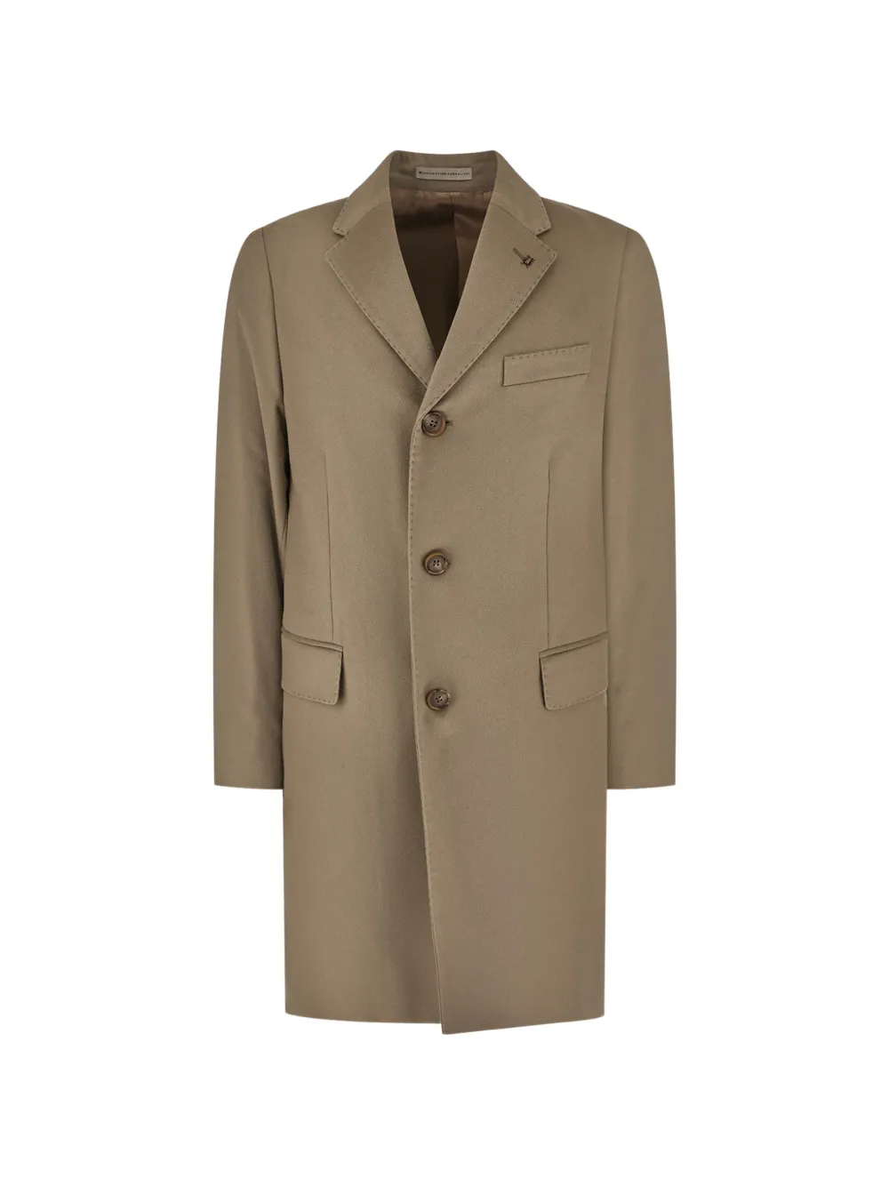 Corneliani Single-breasted Notched-lapels Coat In Multi