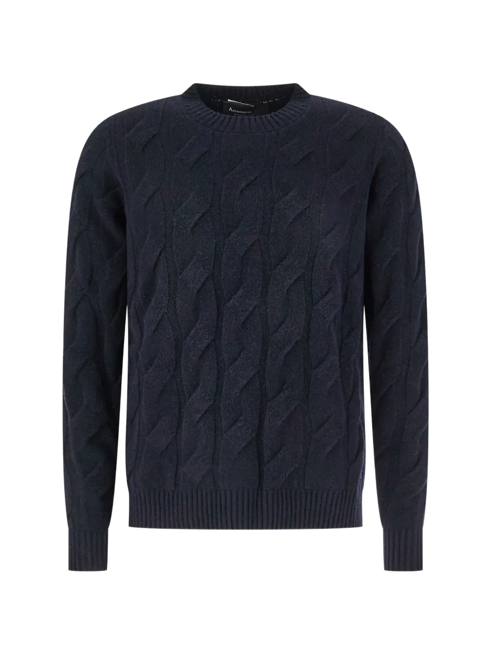 AROVESCIO cable-knit sweater - Blau