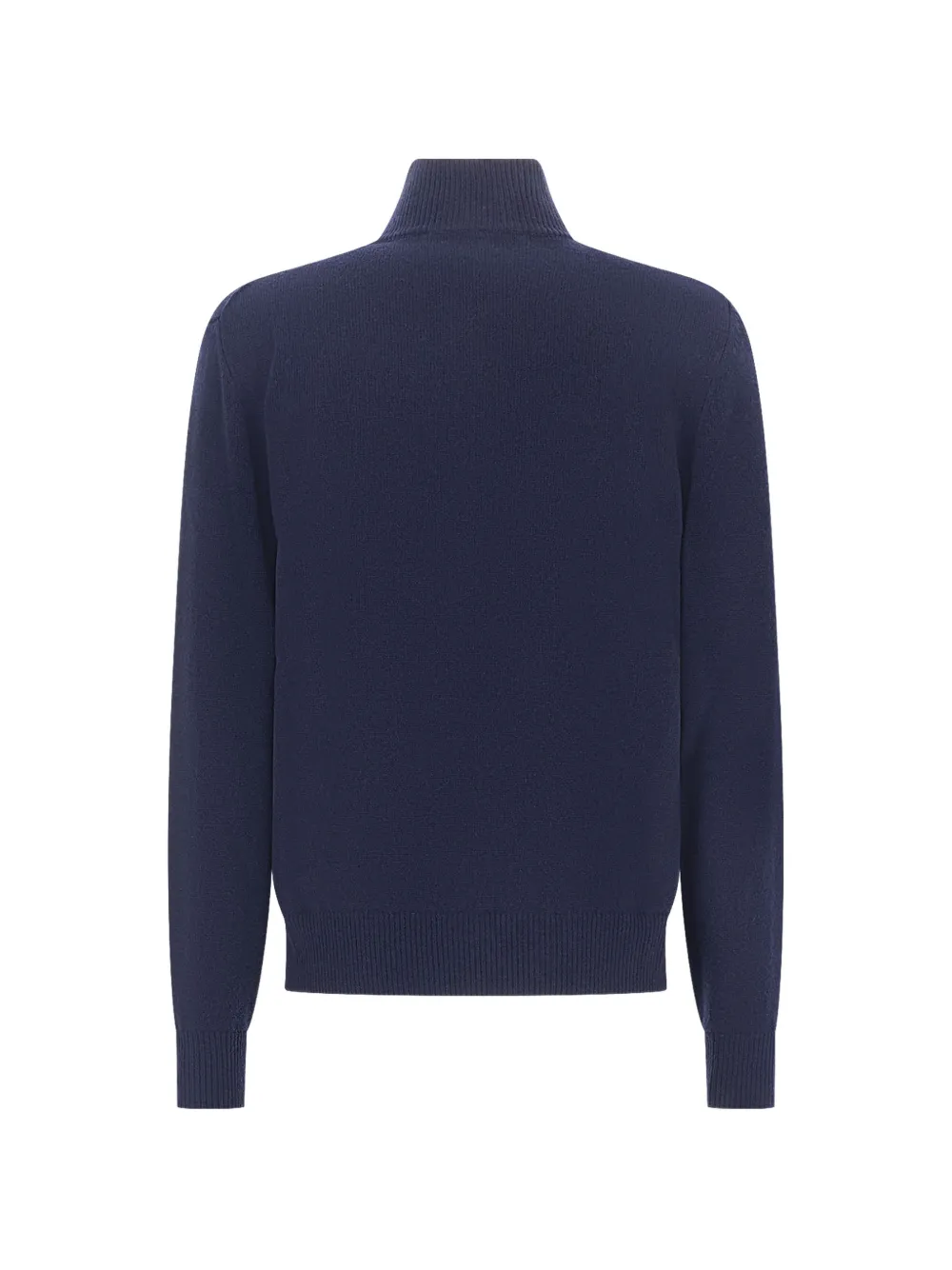 Jacob Cohën Gebreide trui met kwartrits Blauw